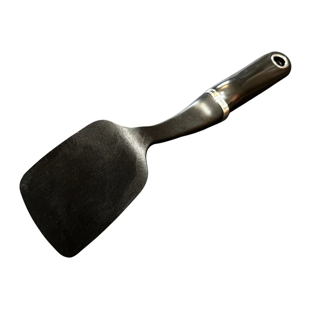 KitchenAid‎ Black Nylon Turner Spatula Heat Resistant Black Chrome 12 Inch